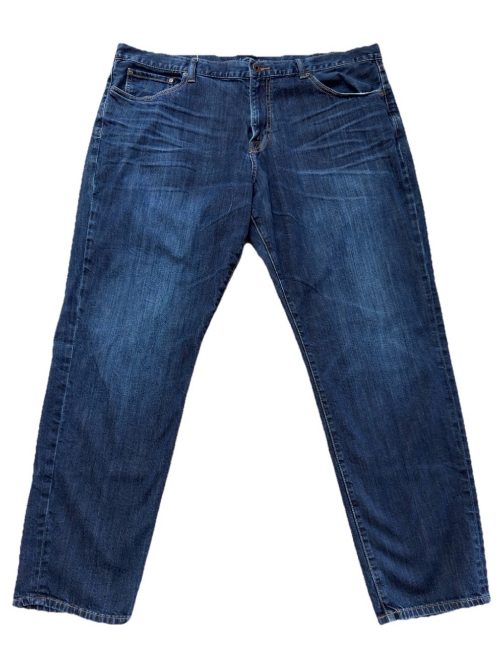 Lucky Brand 221 Original Straight Mens 42x32 Blue Denim Jeans Casual Vintage